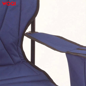 Silla plegable de playa Woqi color azul marino 45x45x90cm con bolsillo de malla para camping y picnics - Product Image 4