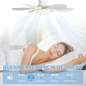 Ventilatore da soffitto moderno a LED con telecomando, 5 pale, 20,47 pollici, motore AC, luce dimmerabile per soggiorno - Product Image 5
