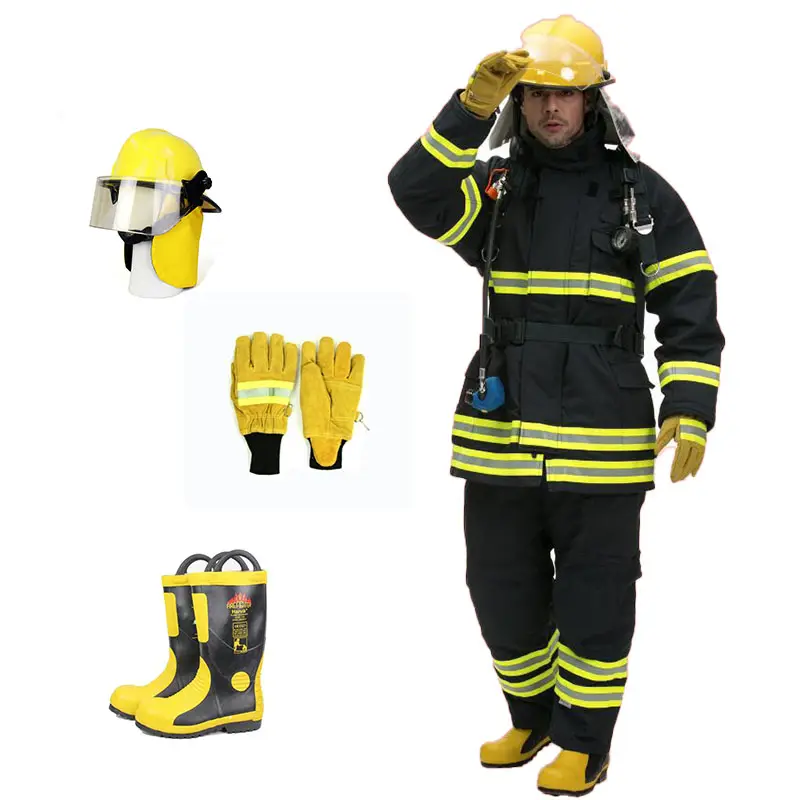 EN469 yangın söndürme takım elbise Nomex yangın takım elbise