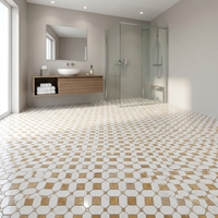 Carrelage en mosaïque de marbre blanc, motif géométrique octogonal allongé, carrelage mural en pierre de travertin pour salle de bain, crédence de cuisine