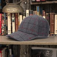 Casquette Gavroche Vintage à Carreaux 6 Panneaux Style Béret Hiver Formel Voyage Décontracté Sport