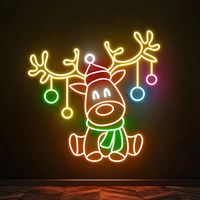 Enseigne néon LED personnalisée pour Noël et Halloween, enseigne néon avec logo personnalisé pour salon de tatouage, piercing, bar, salon, décoration murale