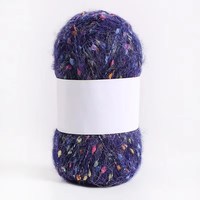 Fil de mohair coloré teint pour le tricot à la main DIY, écharpes, chapeaux, sacs, vêtements, poupées