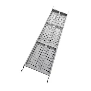 Pre galvanised catwalk length 1219mm galvanized scaffolding steel plank with hook