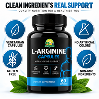 Capsules de L-Arginine à Marque Blanche, Supplément d'Acides Aminés, Soutien à l'Oxyde Nitrique, Capsules Énergisantes 3000 mg, Logo Personnalisé OEM