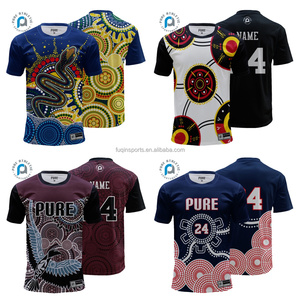 Jersey Atletik Kustom Pribadi FQ Aotearoa Maori Rugby Training Shirts Polynesian Quick Dry Mesh OEM Pakaian Olahraga Berkinerja Tinggi - Product Image 4