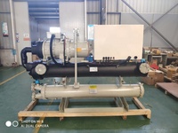 Refroidisseur d'eau à vis de 200 kW, 60 tonnes, refroidi par eau, avec pompe à commande automatique / Compresseurs Hanbell, garantie 1 an