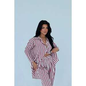 Conjunto de Traje de Pantalón Rojo para Mujer - Product Image 2