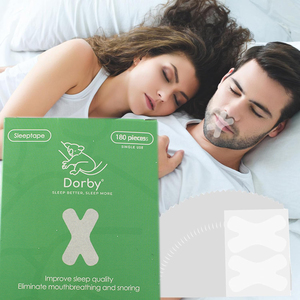 Cinta bucal microporosa en forma de X para dormir, 30 tiras bucales, cinta para respirar, tiras nasales correctoras, parches bucales para cerrar la boca, para un buen hábito del sueño - Product Image 3