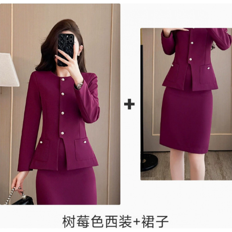 Raspberry Red Jacket Dress