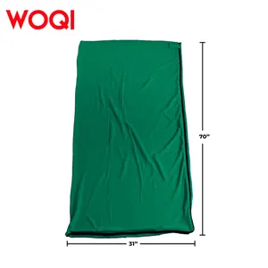 WOQI Hot Selling Outdoor Lightweight Adult Warm Velvet Sleeping Bag With Zipper Hotel Bed Sheet Camping Sleeping Bag