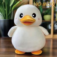 Décoration de chambre d'enfant, cadeau d'anniversaire, canard blanc en peluche, grand jouet en peluche doux, canard en peluche de dessin animé avec un visage mignon