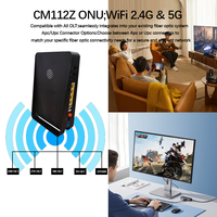 Prix Usine – Routeur ONU XPON CM112Z d'occasion 1GE+3FE+1POTS, Wi-Fi 2.4G+5GHz, Modem Fibre Optique GPON ONU CM112Z avec Logo OEM