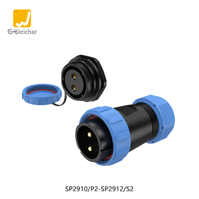 SP29 IP68 Waterproof Aviation Plug 2P Pins Male/Female Outdoor Wire Connections Cable Connector