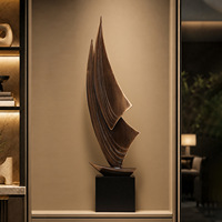 Décoration murale en résine en forme de voilier, sculpture décorative nautique moderne et luxueuse pour le salon, l'intérieur de la maison