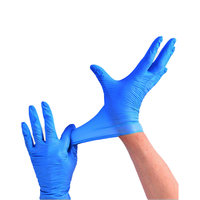 Gants en nitrile, produit de qualité, bon marché, bleu, poudre, essai gratuit de la chine, pièces