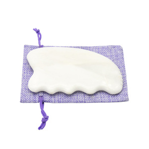 2025 Hot Sale White <strong>Jade</strong> Gua Sha Board Muscle Relaxation &amp; Anti-Aging Facial Massage Tool Natural <strong>Stone</strong> Scraping - Product Image 2