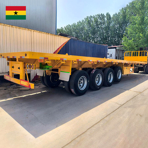 <span class=keywords><strong>Remorque</strong></span> à plateau plat de 80 tonnes à 4 essieux pour expédition en vrac vers <span class=keywords><strong>Tema</strong></span>, Ghana - Product Image 2