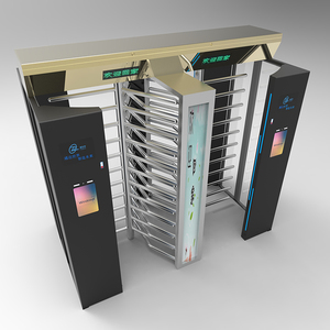 ملعب طباعة شعار مخصص المزدوج حارة QR كود قارئ إدخال كامل ارتفاع الباب الدوار بوابة - Product Image 4