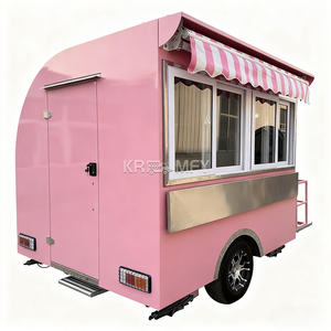 Carrito de Comida con Certificación CE, para Snacks y Café, de 2 Ruedas, Remolque de Concesión para Helados, Totalmente Equipado, Camioneta Bar Móvil - Product Image 1