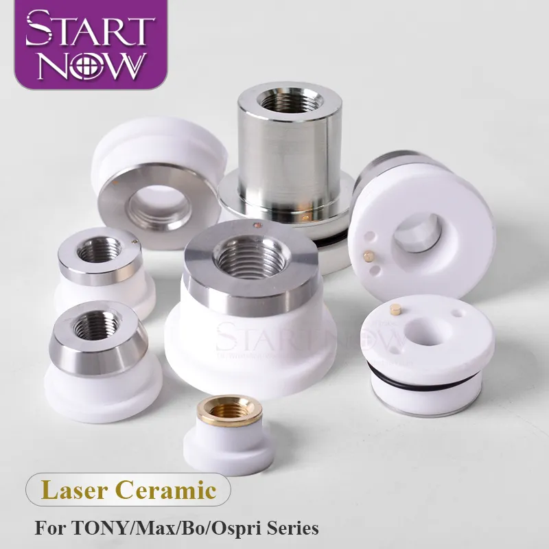 Startnow Laser Nozzle Holder Ceramic Ring Parts For TONY 28/32 WSX Mini/ND18 Ospri Fiber Laser Cutting Head Accessories