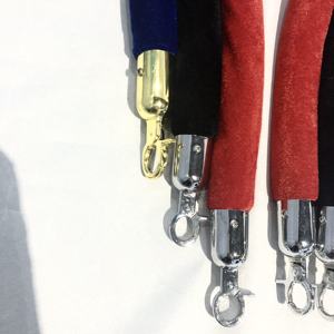 Q ผู้จัดการกำมะหยี่เชือก Stanchion สแตนเลสอุปสรรคสีแดงพรมเสาคิวยืน - Product Image 6