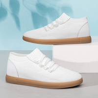 Chaussures de marche respirantes en maille pour hommes, rehaussantes et confortables, avec talon compensé invisible