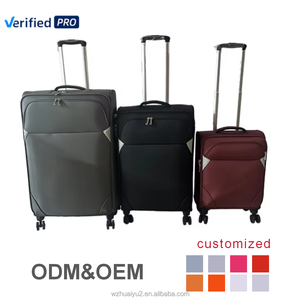 Valigie Originali di Fabbrica 20" 24" 28" con Ruote Girevoli e Manico Estraibile, Grigie, con Cerniera in Nylon, Moderne e Leggere - Product Image 1