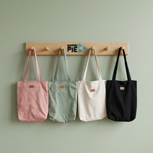 Sacs de courses en coton écologiques avec logo personnalisé, impression sérigraphique, taille moyenne, marque HanoiPIE, Vietnam, pour promotions - Product Image 3