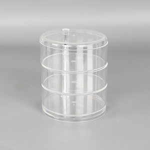 3-couche 360 Degrés de Rotation Bijoux Boîte D'affichage Transparent Bijoux Organisateur De Stockage Portable pour Dresser <span class=keywords><strong>et</strong></span> <span class=keywords><strong>Bureau</strong></span> De Stockage - Product Image 6