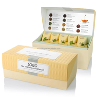 Mezcla de Té con Flores Secas y Frutas, Té Verde en Bolsa Piramidal de Fibra de Maíz, Té Negro Herbal Sin OMG