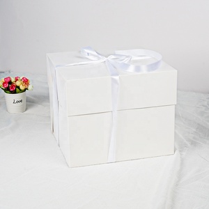 <span class=keywords><strong>Caja</strong></span> de almacenamiento de papel de <span class=keywords><strong>Origami</strong></span> con logotipo de cuerda, <span class=keywords><strong>caja</strong></span> <span class=keywords><strong>cuadrada</strong></span> de 12x12x5, suministros para hornear pasteles - Product Image 6