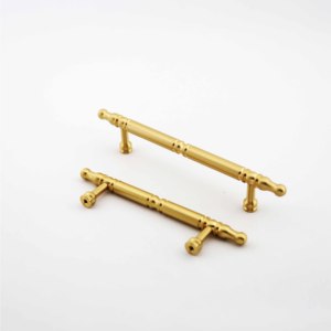 Hiện đại đơn giản xử lý Vàng rắn cho đồ nội thất phòng ngủ chải núm trên tủ quần áo tủ quần áo cửa tủ giày ngăn kéo nhôm - Product Image 1