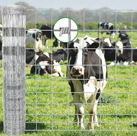 Grillage en fil d'acier galvanisé en gros pour clôtures de pâturages, enclos à bétail, moutons et cerfs