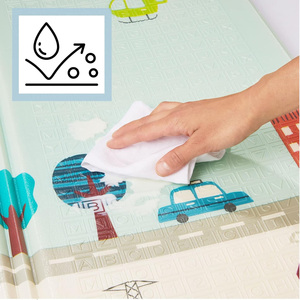 Tappetino Pieghevole Termico da 2 cm, Morbido <span class=keywords><strong>Gioco</strong></span> Educativo, <span class=keywords><strong>Tappeto</strong></span> da <span class=keywords><strong>Gioco</strong></span> per Bambini, Tappetino in <span class=keywords><strong>Schiuma</strong></span> per Gattonare e Giocare per Neonati e Bambini Piccoli - Product Image 2