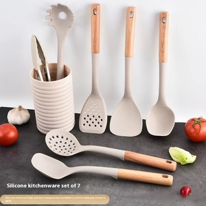 Ensemble de spatules en gros, ustensiles de cuisine résistants à la chaleur, ensemble d'ustensiles de cuisine en silicone pour ustensiles de cuisson antiadhésifs - Product Image 3