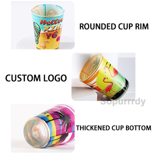 Juegos de Vasos de Chupito Personalizados con Logotipo por Sublimación, Base Pesada, Vasos de Chupito Transparentes, Recuerdo de Playa, Isla, Bahamas, Vasos de Chupito al por Mayor - Product Image 3