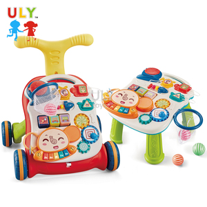 Vente en gros de poussette éducative de style simple, assis à debout, pour l'apprentissage de la musique, avec 4 roues en plastique pour tout-petits - Product Image 1