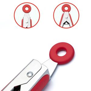 Pinzas de Silicona de Grado Alimenticio y Acero Inoxidable, Resistentes a Altas Temperaturas, Anti-Quemaduras, para Barbacoa, Venta al Por Mayor - Product Image 2