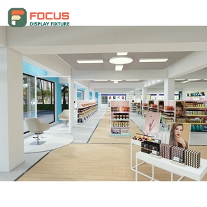 Luxury Wig Display Cabinet Glass Door Lockable Drawer Multi Tier Shelf Shop Display Cabinet Unit - Product Image 3