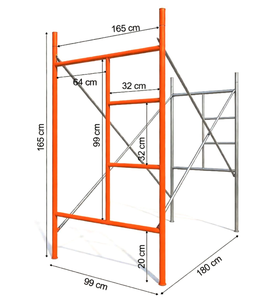 Système d'échafaudage durable pour la <span class=keywords><strong>location</strong></span>, pièces d'échafaudage Ringlock Cuplock galvanisées à chaud, longue durée de vie - Product Image 3