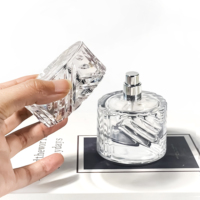 Fabricant de parfum Bouteille de parfum vide personnalisée Bouteille ronde d'huile essentielle Emballage en verre Bouteille de parfum de luxe 50ml