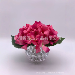 Ornement d'aromathérapie en rose artificielle Heshes, fait main en polyester, cadeau de la Saint-Valentin, cadeau de mariage, réutilisable, style rêveur - Product Image 5