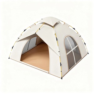 Carpa de Exterior Oxford para Interiores y Exteriores, Totalmente Automática, para las Cuatro Estaciones, de Triple Capa, Impermeable, para 3-4 Adultos y 2 Niños, con Protección Solar - Product Image 1