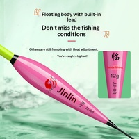 Flotteur de pêche lumineux à changement de couleur, électronique, jour/nuit, double usage, pour lancer longue distance, grande taille