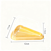 Boîtes à gâteaux triangulaires à mille couches en gros, boîtes à mousse jetables transparentes en blister, emballages alimentaires en PET de qualité alimentaire, boîtes à sandwich