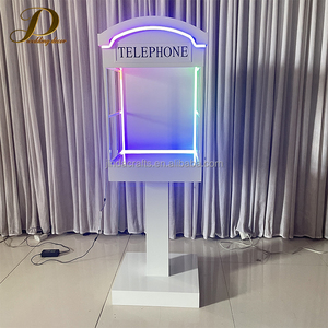 Cabine Téléphonique Lumineuse LED Blanche pour Photos <span class=keywords><strong>et</strong></span> Audio – Idéale pour Mariages <span class=keywords><strong>et</strong></span> Décoration <span class=keywords><strong>de</strong></span> Fonds <span class=keywords><strong>de</strong></span> Fête - Product Image 2