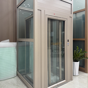 Ascenseur de villa moderne autonome sans engrenages ni shaft, à traction en aluminium, pour 4 personnes, résidentiel, en PVC, pour hôtels et appartements - Product Image 1