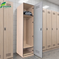 Casier de vestiaire HPL assemblé, casier de salle de sport, étanche, pour piscine, avec serrure électronique, durable et facile à nettoyer
