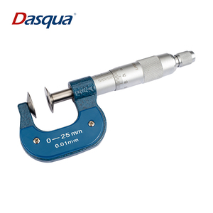 Dasqua Stainless Steel Disc Disk <b>Micrometer</b> 0.01 Graduation Rotating Type 4111-8102 Disc Disk <b>Micrometer</b> - Product Image 1